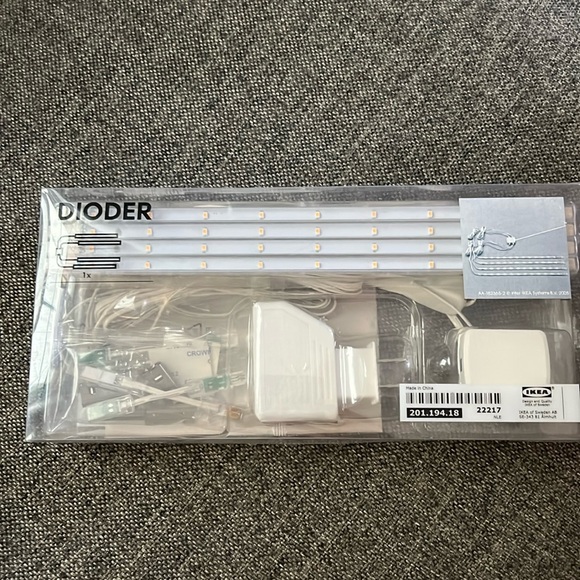NIB IKEA Dioder LED 4-piece light strip set - Picture 1 of 4